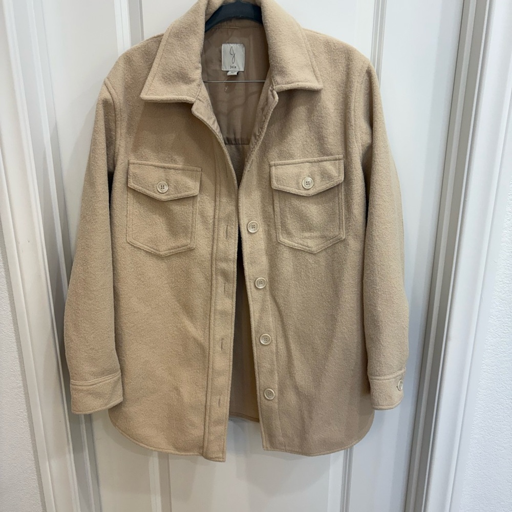 Joie Women’s Beige Shacket Jacket; Medium